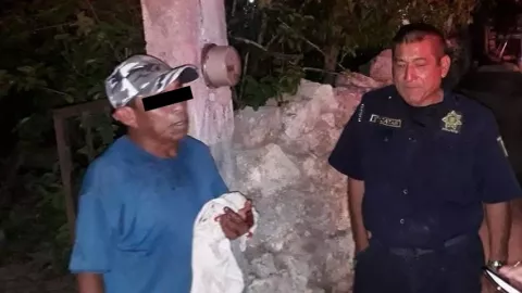 Sujeto pierde el dedo por mordida tras riña familiar en Cacalchén, Yucatán