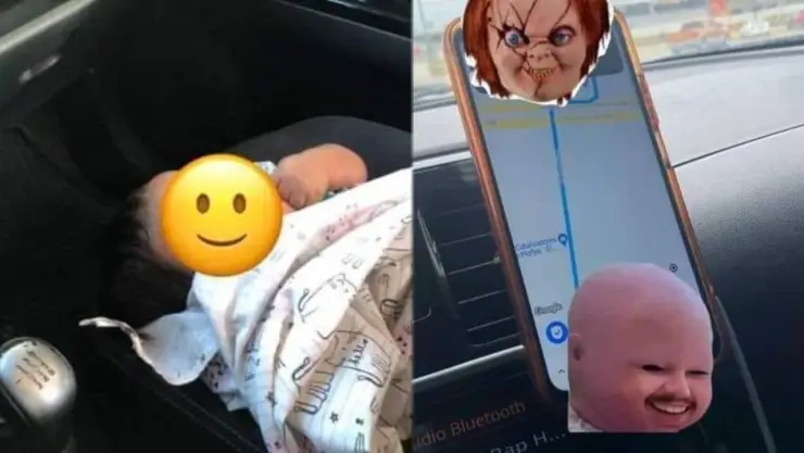 Mamá envió a su bebé solo en un taxi para no ver a su ex pareja