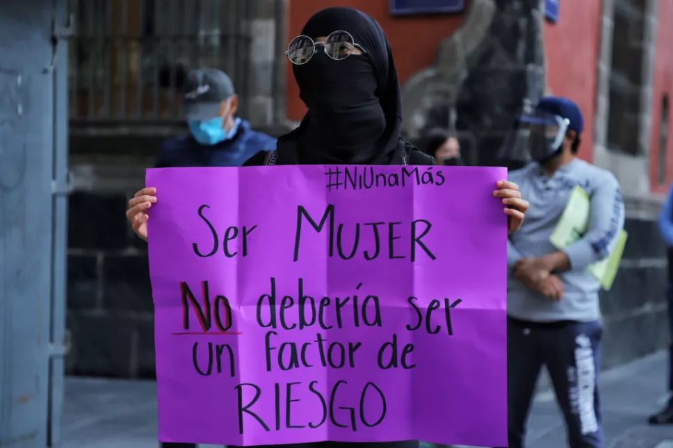 Feminist Protest At Palacio Nacional