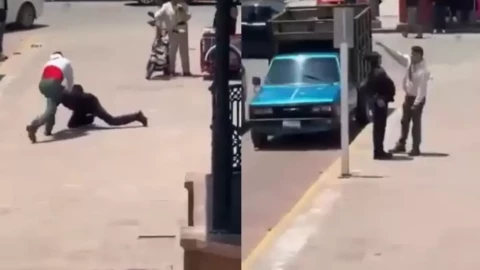 Sujeto golpea a policía de tránsito tras levantarle una multa en Calpulalpan, Tlaxcala