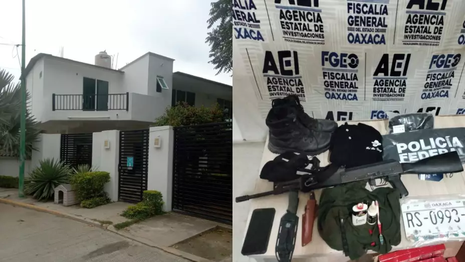 Desmantelan centro de operaciones del narco en Huatulco; aseguran AK-47 y equipo táctico