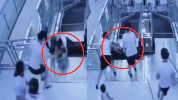 Mujer muere en escalera eléctrica