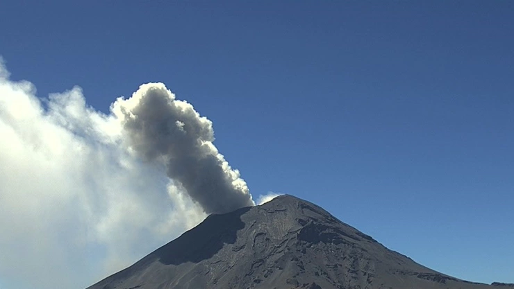 Seguirá la caída de ceniza del volcán Popocatépetl hoy 26 de marzo de 2024