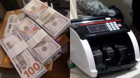 Intentan pagar con dinero falso: descubren fábrica de billetes falsos con 286 mil dólares y 885 mil pesos