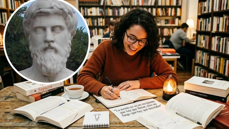 Plutarco, filósofo e historiador griego: “La mente no es un recipiente que hay que llenar, sino un fuego que hay que encender”