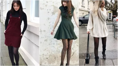 Medias negras, ideales para lograr looks elegantes y equilibrados