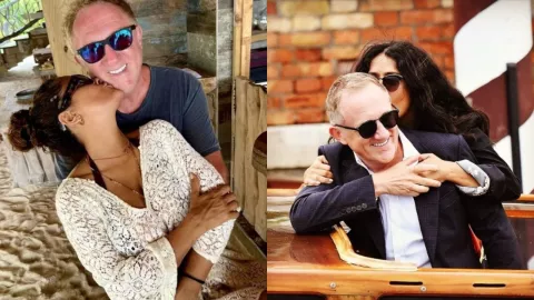 Salma Hayek y su esposo