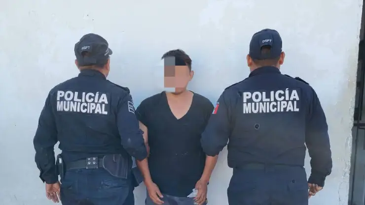 Detienen a hombre presuntamente ALTERAR el orden público en Progreso