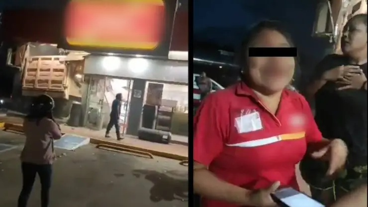 Camión choca contra tienda de conveniencia y deja varios heridos_ VIDEO