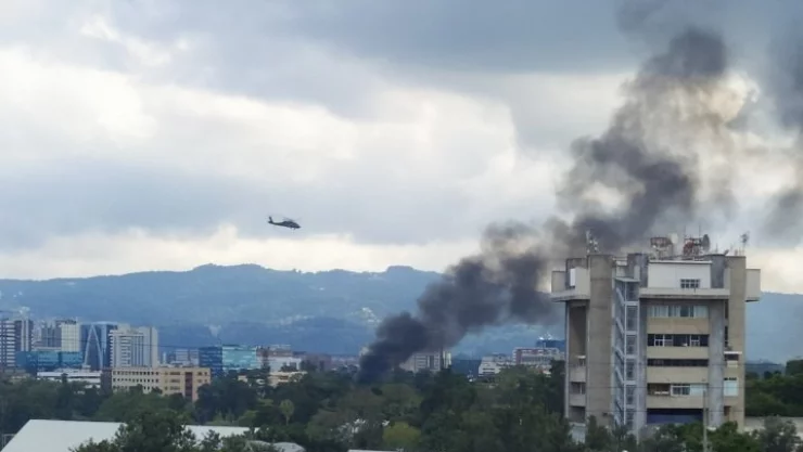 Cae avioneta en Guatemala