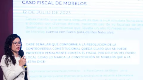 Luisa María Alcalde acusa complicidad en el caso del fiscal de Morelos, Uriel Carmona