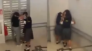 Indignante VIDEO | Alumnas golpean brutalmente a una supuesta profesora al interior de una secundaria