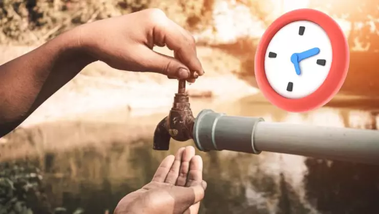 Hora del corte del agua