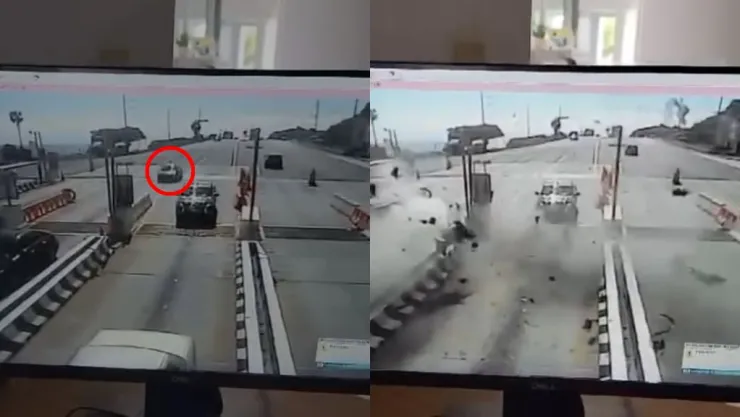 Accidente en caseta de Ensenada