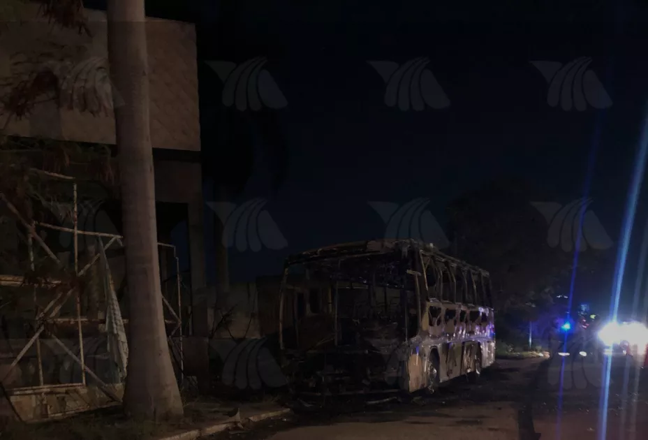 camion ardio en llamas periferico de merida