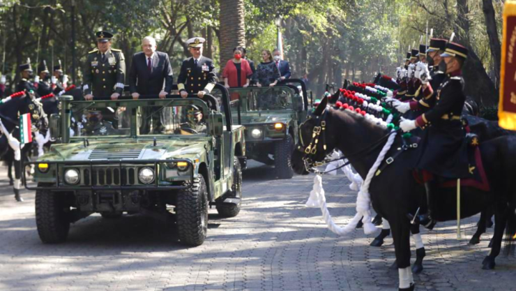 El presidente Andrés Manuel López Obrador encabezó la ceremonia para conmemorar el 108 aniversario de la “Marcha de la Lealtad”.