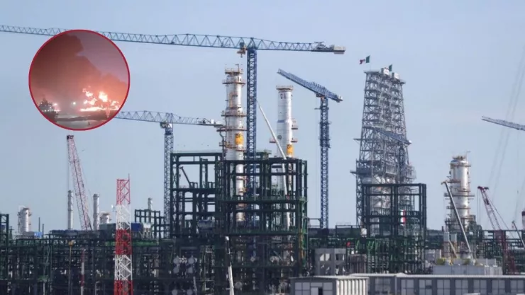 Tras incendio en refinería de Dos Bocas, Pemex informa la muerte de cinco personas