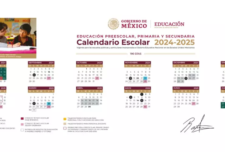 Calendario escolar 2024-2025: Conoce los días feriados, vacaciones e inicio de clases