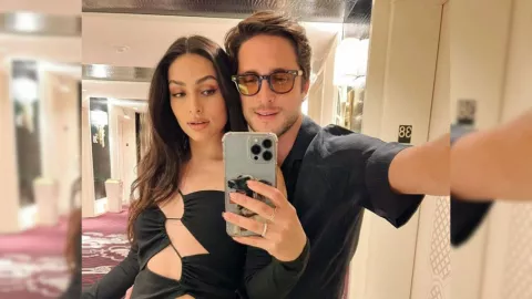 diego boneta y renata notni discutiendo en concierto