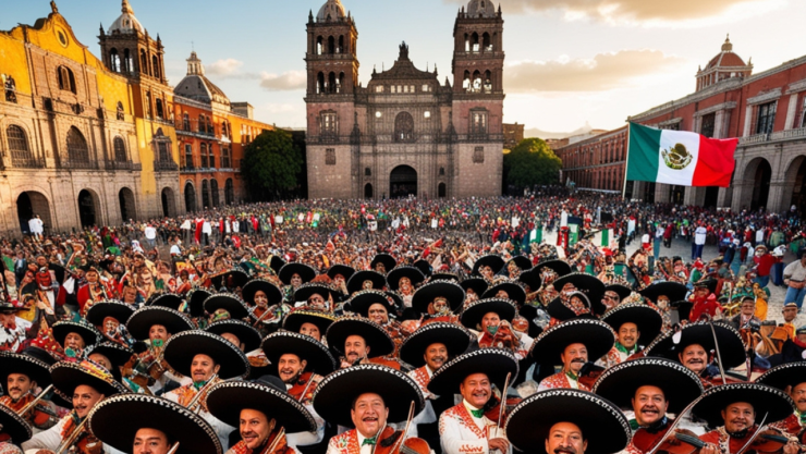 Récord mundial de mariachis en el Zócalo
