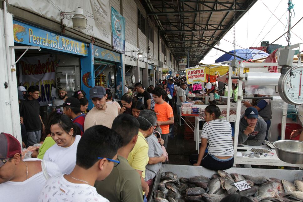Gran afluencia de compradores en La Viga