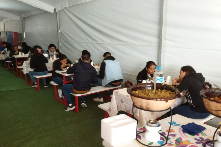 Ricos y deliciosos platillos tuvimos en el centro de acopio