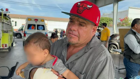 Daniel, sobreviviente del camión incendiado en Angostura, Sinaloa.