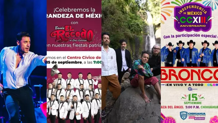 15 de septiembre artistas presentacion gratis estados Independencia