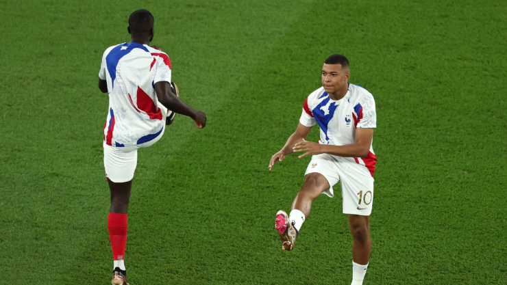 Kylian Mbappé con la Selección de Francia