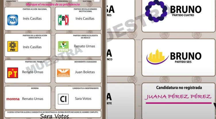 ¿Cómo votar por una candidatura no registrada en las elecciones 2024 en México?