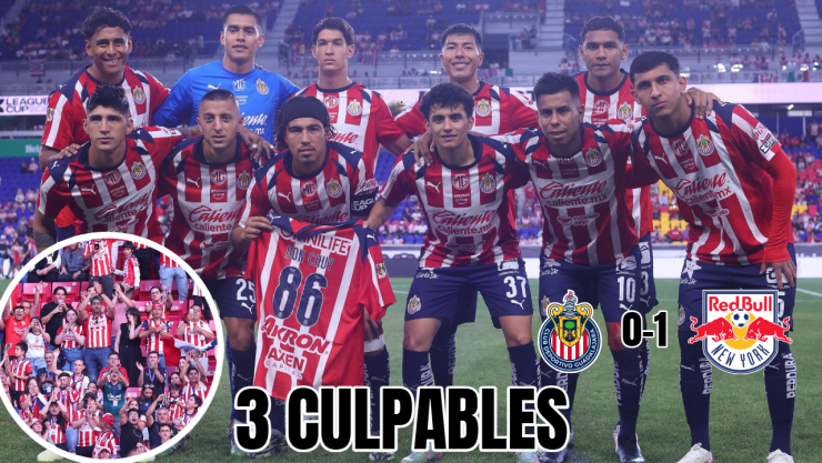 Estos 3 jugadores fueron los culpables de la derrota de Chivas ante New York Red Bulls, según los aficionados