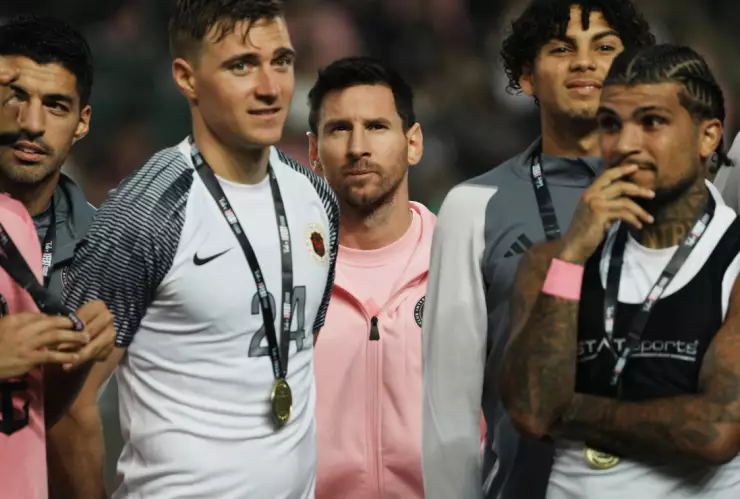 Messi y compañeros del Inter Miami