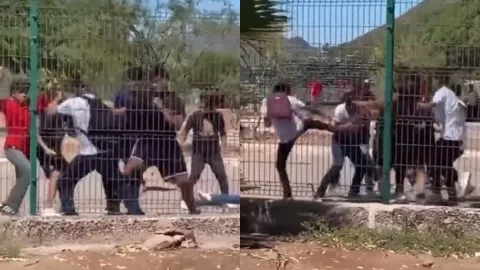 Golpiza a estudiante de CBTIS de Guaymas, Sonora