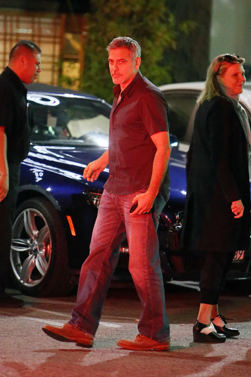 George Clooney y la misteriosa rubia