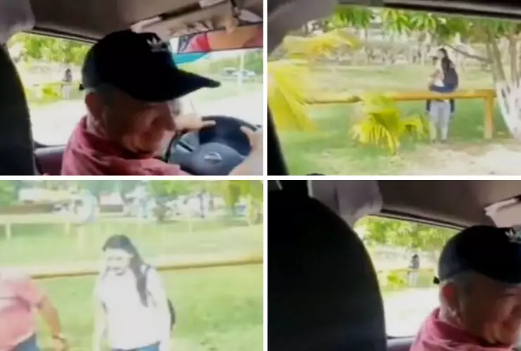 hombre le grita a pareja en la calle y resulta ser su hija.jpg