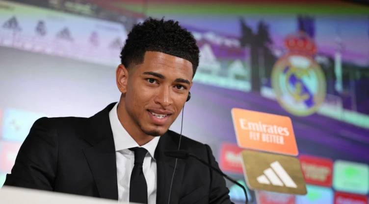 Jude Bellingham en presentación con Real Madrid