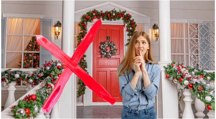 corona de navidad para la puerta