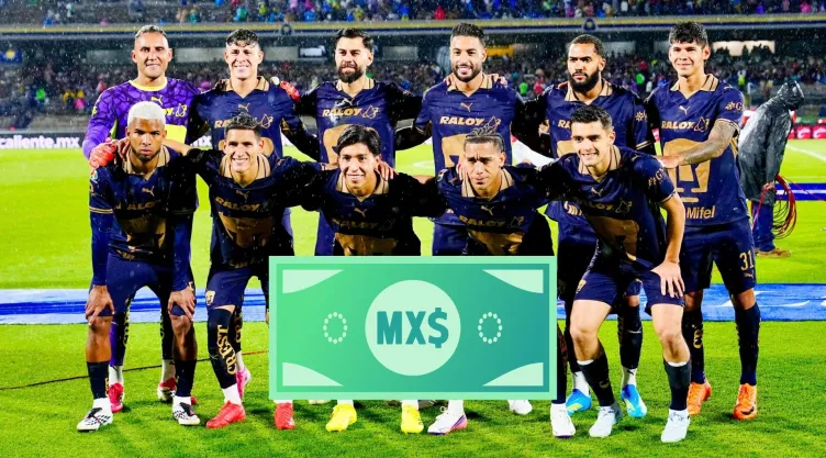 Cuánto cuesta el equipo titular de Pumas UNAM del Apertura 2026