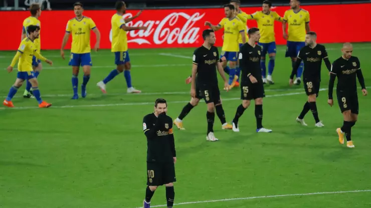 Messi y Barcelona caen en Cádiz