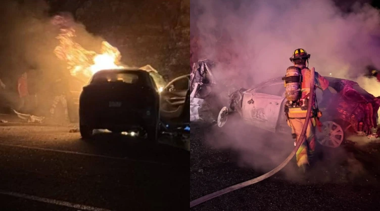 incendio en tuxtla chiapa de corzo tras choque