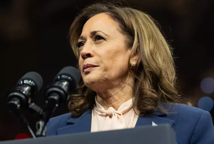 La vicepresidenta de EU y candidata demócrata a las elecciones Kamala Harris.