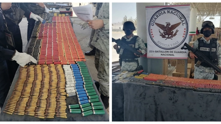 Guardia Nacional aduanas armas Chihuahua
