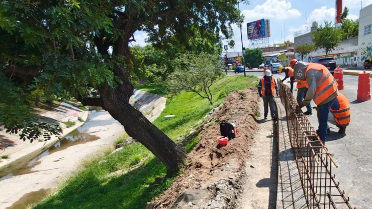 Arreglos en el Malecón del Río