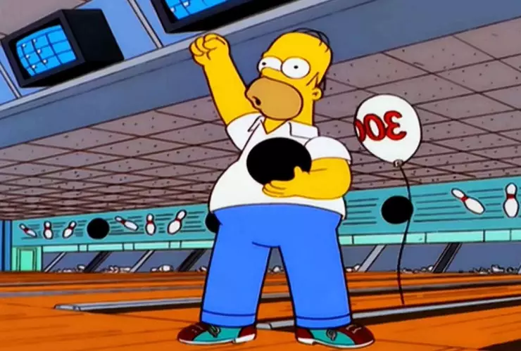 Existe un capítulo de Los Simpson donde Homero destaca en el bowling