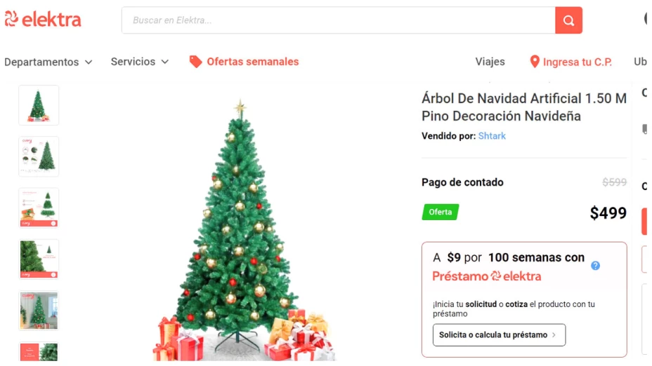 arbol de navidad precio