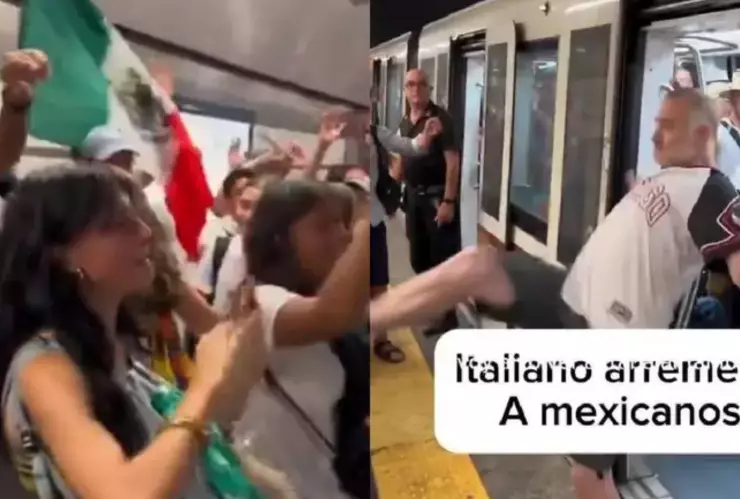 Italiano ataca a patadas a turistas mexicanos en metro de Roma