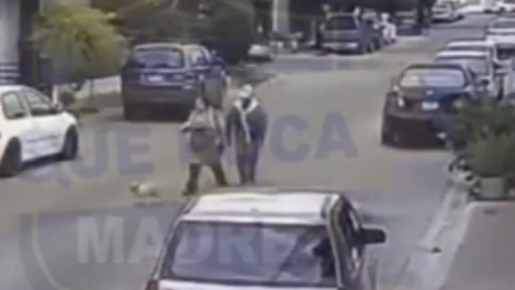 hombre agrede a una abuelita