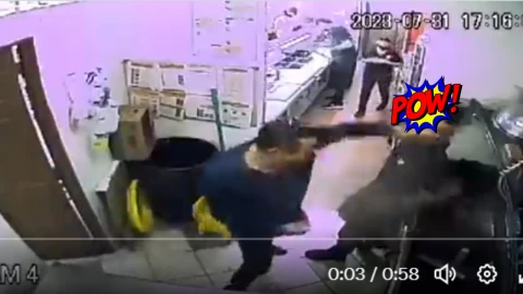 Pow Joven golpeado SLP