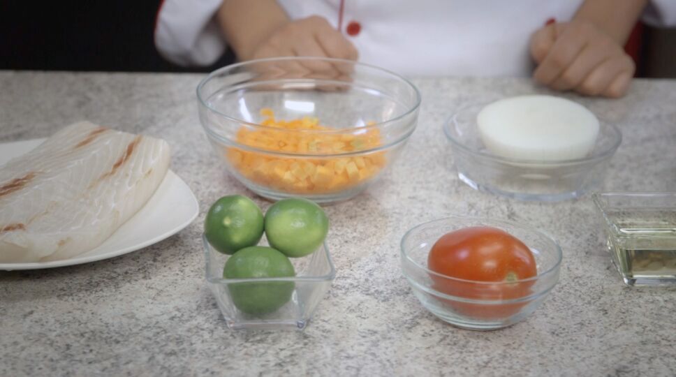 Ingredientes para tostadas de pescado