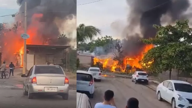 Incendian casas en Villa Bonita